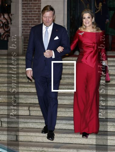 Amsterdam 11 december 2024
Koningspaar Koning Willem Alexander Koningin Maxima  bij contraprestatie Portugese staatsbezoek.