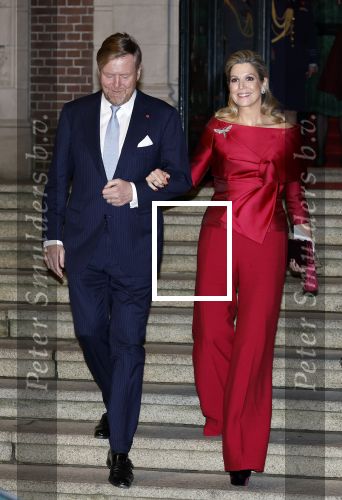 Amsterdam 11 december 2024
Koningspaar Koning Willem Alexander Koningin Maxima  bij contraprestatie Portugese staatsbezoek.