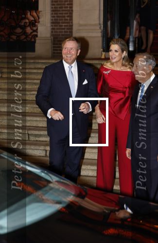 Amsterdam 11 december 2024
Koningspaar Koning Willem Alexander Koningin Maxima  bij contraprestatie Portugese staatsbezoek.