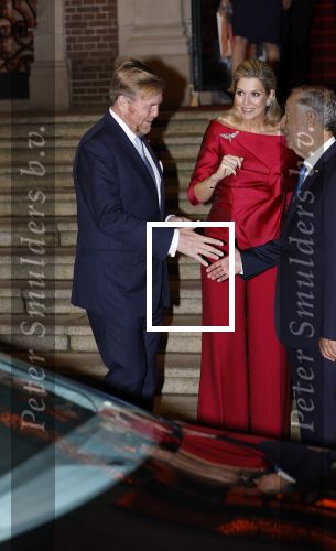Amsterdam 11 december 2024
Koningspaar Koning Willem Alexander Koningin Maxima  bij contraprestatie Portugese staatsbezoek.