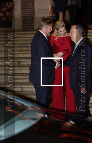 Amsterdam 11 december 2024
Koningspaar Koning Willem Alexander Koningin Maxima  bij contraprestatie Portugese staatsbezoek.