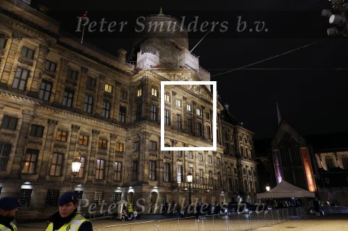 Amsterdam 10 december 2024
Staatsbezoek Portugal Koningin Maxima, president van Portugal Marcelo Rebelo de Sousaen  Koning Willem-Alexander bij paleis op de dam.. Romy Monteiro is uitgenodigd voor het diner