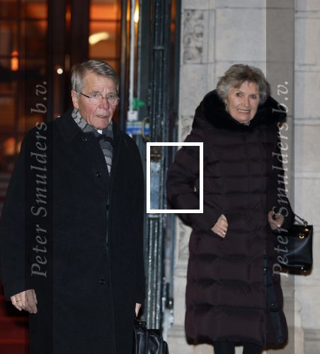 Amsterdam 11 december 2024
Koningspaar Koning Willem Alexander Koningin Maxima  bij contraprestatie Portugese staatsbezoek, Dick Schoof en partner Loes Meurs