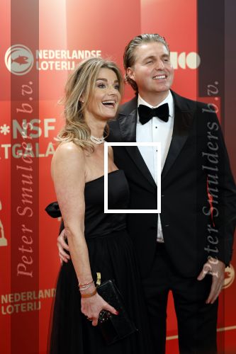 Arnhem 18 december 2024
Sportman van het jaar op Papendal. Sportgala. Pieter v d Hoogenband met zijn vrouw Marie Jose v d Hoogenband