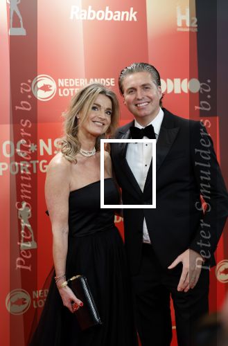Arnhem 18 december 2024
Sportman van het jaar op Papendal. Sportgala. Pieter v d Hoogenband met zijn vrouw Marie Jose v d Hoogenband