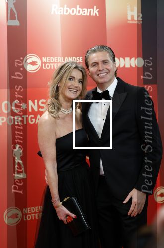 Arnhem 18 december 2024
Sportman van het jaar op Papendal. Sportgala. Pieter v d Hoogenband met zijn vrouw Marie Jose v d Hoogenband