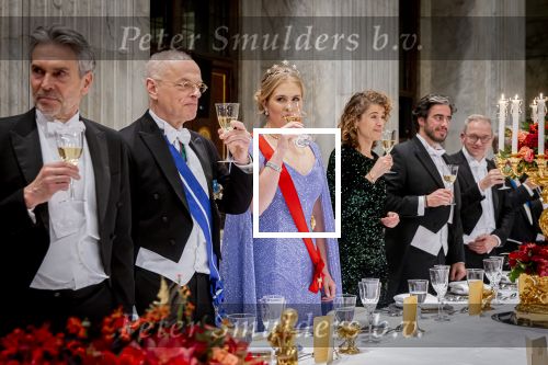 Amsterdam 10 december 2024
Staatsbezoek Portugal Koningin Maxima, president van Portugal Marcelo Rebelo de Sousaen  Koning Willem-Alexander bij paleis op de dam. Ook prinses Amalia is aanwezig bij het staatsbanket.