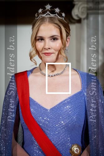 Amsterdam 10 december 2024
Staatsbezoek Portugal Koningin Maxima, president van Portugal Marcelo Rebelo de Sousaen  Koning Willem-Alexander bij paleis op de dam. Ook prinses Amalia is aanwezig bij het staatsbanket.