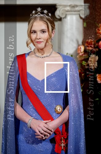 Amsterdam 10 december 2024
Staatsbezoek Portugal Koningin Maxima, president van Portugal Marcelo Rebelo de Sousaen  Koning Willem-Alexander bij paleis op de dam. Ook prinses Amalia is aanwezig bij het staatsbanket.