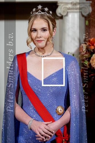 Amsterdam 10 december 2024
Staatsbezoek Portugal Koningin Maxima, president van Portugal Marcelo Rebelo de Sousaen  Koning Willem-Alexander bij paleis op de dam. Ook prinses Amalia is aanwezig bij het staatsbanket.
