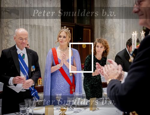 Amsterdam 10 december 2024
Staatsbezoek Portugal Koningin Maxima, president van Portugal Marcelo Rebelo de Sousaen  Koning Willem-Alexander bij paleis op de dam. Ook prinses Amalia is aanwezig bij het staatsbanket.