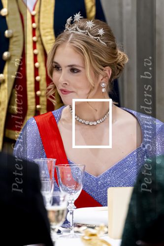 Amsterdam 10 december 2024
Staatsbezoek Portugal Koningin Maxima, president van Portugal Marcelo Rebelo de Sousaen  Koning Willem-Alexander bij paleis op de dam. Ook prinses Amalia is aanwezig bij het staatsbanket.