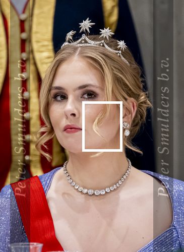 Amsterdam 10 december 2024
Staatsbezoek Portugal Koningin Maxima, president van Portugal Marcelo Rebelo de Sousaen  Koning Willem-Alexander bij paleis op de dam. Ook prinses Amalia is aanwezig bij het staatsbanket.
