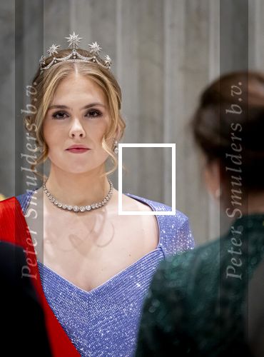 Amsterdam 10 december 2024
Staatsbezoek Portugal Koningin Maxima, president van Portugal Marcelo Rebelo de Sousaen  Koning Willem-Alexander bij paleis op de dam. Ook prinses Amalia is aanwezig bij het staatsbanket.