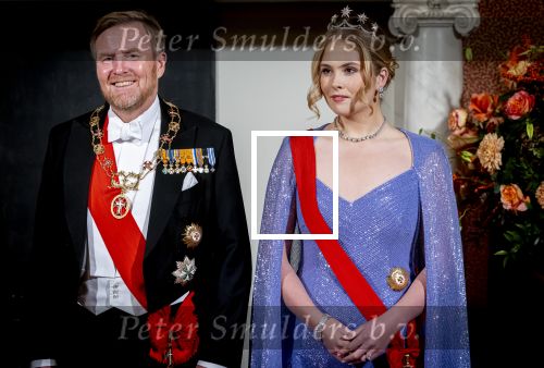 Amsterdam 10 december 2024
Staatsbezoek Portugal Koningin Maxima, president van Portugal Marcelo Rebelo de Sousaen  Koning Willem-Alexander bij paleis op de dam. Ook prinses Amalia is aanwezig bij het staatsbanket.