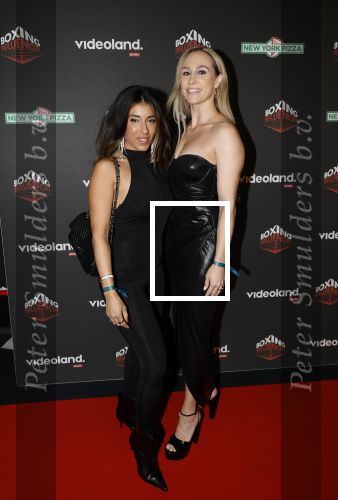 Hilversum 22 december 2024
Boxing infuencers event in studio 21 . Renate Bonjasky met een vriendin