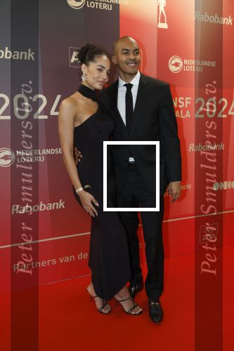 Arnhem 18 december 2024
Sportman van het jaar op Papendal. Sportgala.  Renzo Tjon A Joe en partner