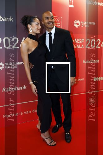 Arnhem 18 december 2024
Sportman van het jaar op Papendal. Sportgala.  Renzo Tjon A Joe en partner