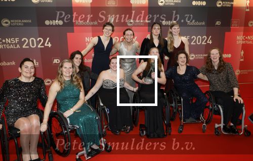 Arnhem 18 december 2024
Sportman van het jaar op Papendal. Sportgala. Rolstoelbasketbalsters Parasportploeg van het Jaar