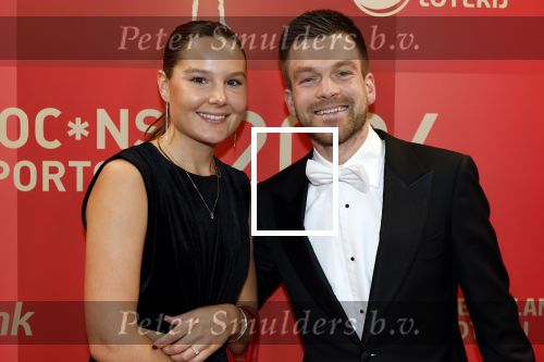 Arnhem 18 december 2024
Sportman van het jaar op Papendal. Sportgala. Thierry Brinkman met vriendin