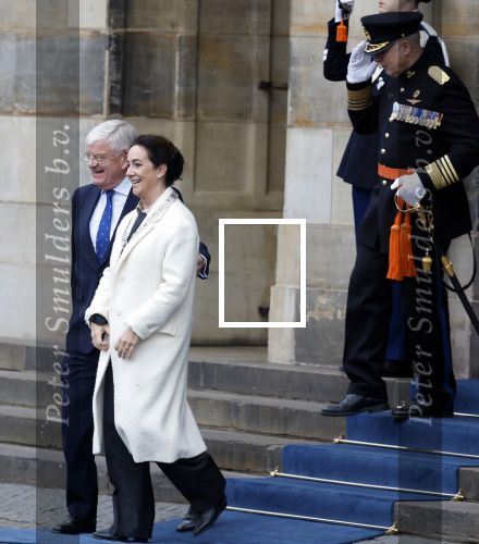 Amsterdam 11 december 2025
 Koning Willem-Alexander en koningin Maxima verwelkomende president van Finland Alexander Stubb met zijn echtgenote Suzanne Innes-Stubb op de Dam op de eerste dag van een tweedaags staatsbezoek aan Nederland. Femke Halsema en Jan v Zanen