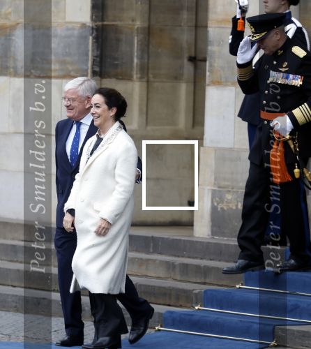 Amsterdam 11 december 2025
 Koning Willem-Alexander en koningin Maxima verwelkomende president van Finland Alexander Stubb met zijn echtgenote Suzanne Innes-Stubb op de Dam op de eerste dag van een tweedaags staatsbezoek aan Nederland. Femke Halsema en Jan v Zanen