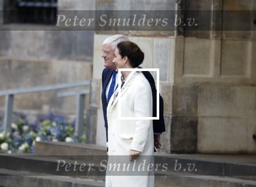Amsterdam 11 december 2025
 Koning Willem-Alexander en koningin Maxima verwelkomende president van Finland Alexander Stubb met zijn echtgenote Suzanne Innes-Stubb op de Dam op de eerste dag van een tweedaags staatsbezoek aan Nederland. Femke Halsema en Jan v Zanen