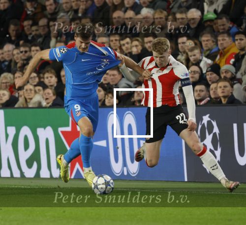 Eindhoven, 9 December 2025
PSV-Atletico Madrid, eindstand 2-3 CL
Championsleague
Jerdy Schouten