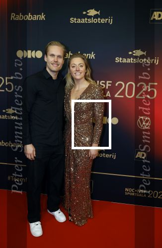 Papendal 17 december 2025
Sportgala waar oa de sportman en sportvrouw van het jaar gekozen worden . Kira Toussaint met partner