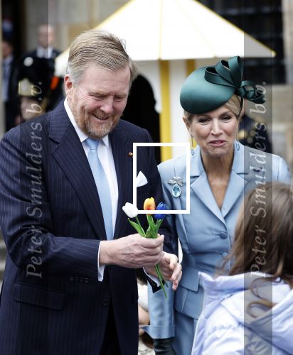 Amsterdam 11 december 2025
 Koning Willem-Alexander en koningin Maxima verwelkomende president van Finland Alexander Stubb met zijn echtgenote Suzanne Innes-Stubb op de Dam op de eerste dag van een tweedaags staatsbezoek aan Nederland. Ministers