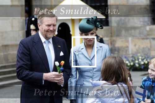 Amsterdam 11 december 2025
 Koning Willem-Alexander en koningin Maxima verwelkomende president van Finland Alexander Stubb met zijn echtgenote Suzanne Innes-Stubb op de Dam op de eerste dag van een tweedaags staatsbezoek aan Nederland. Ministers