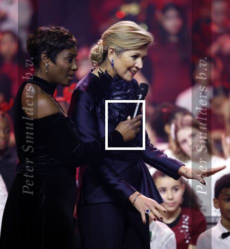 Breda 9 december 2025
Koningin Maxima bij het kerst Muziek gala in het chasse theater. Buddy Vedder en Edsilia Rombley presenteren het .