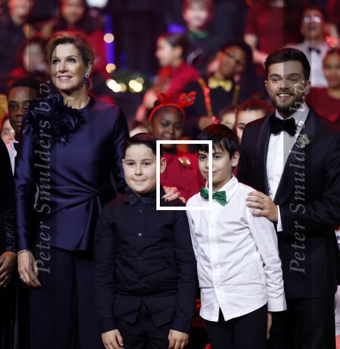 Breda 9 december 2025
Koningin Maxima bij het kerst Muziek gala in het chasse theater. Buddy Vedder en Edsilia Rombley presenteren het .