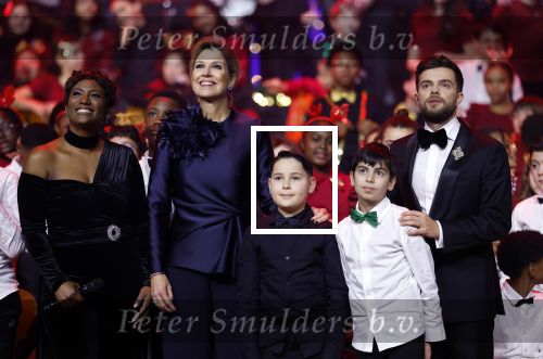 Breda 9 december 2025
Koningin Maxima bij het kerst Muziek gala in het chasse theater. Buddy Vedder en Edsilia Rombley presenteren het .