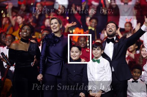 Breda 9 december 2025
Koningin Maxima bij het kerst Muziek gala in het chasse theater. Buddy Vedder en Edsilia Rombley presenteren het .