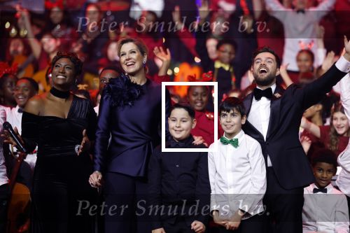 Breda 9 december 2025
Koningin Maxima bij het kerst Muziek gala in het chasse theater. Buddy Vedder en Edsilia Rombley presenteren het .