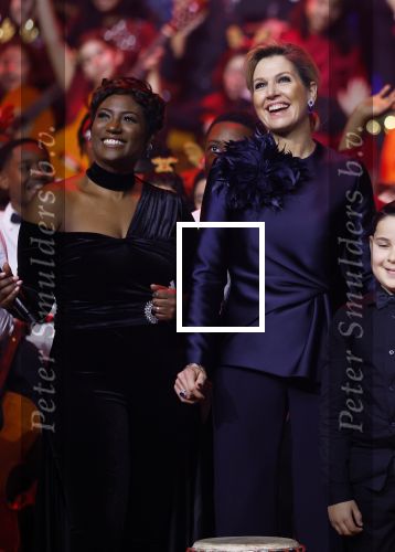 Breda 9 december 2025
Koningin Maxima bij het kerst Muziek gala in het chasse theater. Buddy Vedder en Edsilia Rombley presenteren het .
