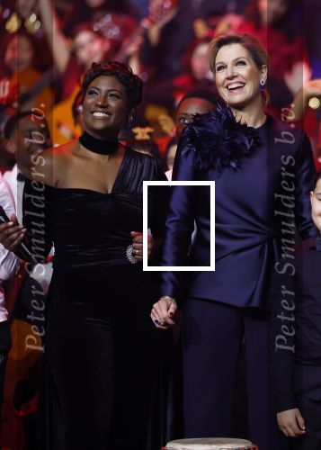 Breda 9 december 2025
Koningin Maxima bij het kerst Muziek gala in het chasse theater. Buddy Vedder en Edsilia Rombley presenteren het .