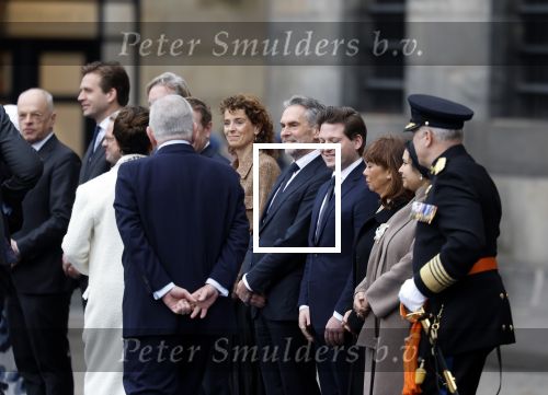 Amsterdam 11 december 2025
 Koning Willem-Alexander en koningin Maxima verwelkomende president van Finland Alexander Stubb met zijn echtgenote Suzanne Innes-Stubb op de Dam op de eerste dag van een tweedaags staatsbezoek aan Nederland. Ministers