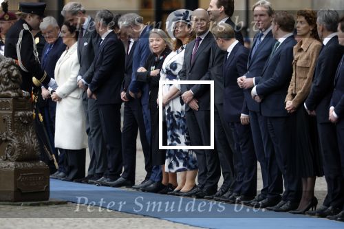 Amsterdam 11 december 2025
 Koning Willem-Alexander en koningin Maxima verwelkomende president van Finland Alexander Stubb met zijn echtgenote Suzanne Innes-Stubb op de Dam op de eerste dag van een tweedaags staatsbezoek aan Nederland. Ministers