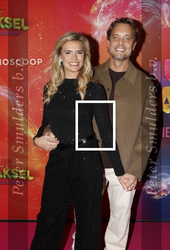 Amsterdam 7 december 2025
Premiere Juf Braaksel in Pathe Noord . Nicolette v Dam en haar man Bas Smit