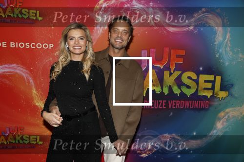 Amsterdam 7 december 2025
Premiere Juf Braaksel in Pathe Noord . Nicolette v Dam en haar man Bas Smit