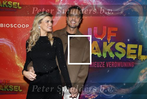 Amsterdam 7 december 2025
Premiere Juf Braaksel in Pathe Noord . Nicolette v Dam en haar man Bas Smit