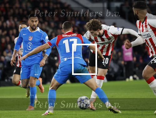 Eindhoven, 9 December 2025
PSV-Atletico Madrid, eindstand 2-3 CL
Championsleague
Paul Wanner met David Hancko