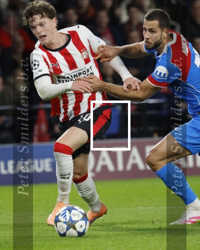 Eindhoven, 9 December 2025
PSV-Atletico Madrid, eindstand 2-3 CL
Championsleague
Paul Wanner met David Hancko