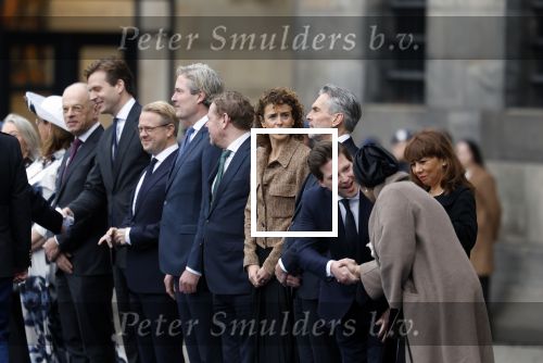 Amsterdam 11 december 2025
 Koning Willem-Alexander en koningin Maxima verwelkomende president van Finland Alexander Stubb met zijn echtgenote Suzanne Innes-Stubb op de Dam op de eerste dag van een tweedaags staatsbezoek aan Nederland. Thom van Campen