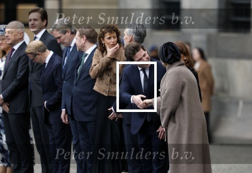 Amsterdam 11 december 2025
 Koning Willem-Alexander en koningin Maxima verwelkomende president van Finland Alexander Stubb met zijn echtgenote Suzanne Innes-Stubb op de Dam op de eerste dag van een tweedaags staatsbezoek aan Nederland. Thom van Campen