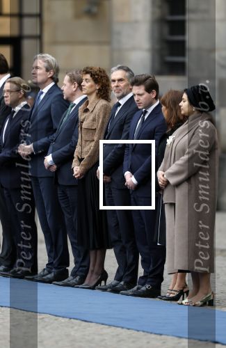 Amsterdam 11 december 2025
 Koning Willem-Alexander en koningin Maxima verwelkomende president van Finland Alexander Stubb met zijn echtgenote Suzanne Innes-Stubb op de Dam op de eerste dag van een tweedaags staatsbezoek aan Nederland. Thom van Campen