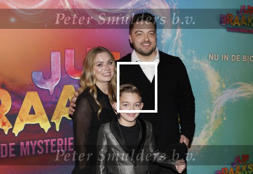 Amsterdam 7 december 2025
Premiere Juf Braaksel in Pathe Noord . Tomas Breemen ( Handigetips) met gezin