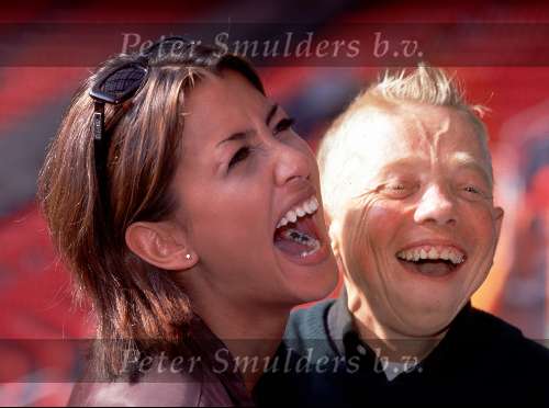 Bart de Graaf met zijn vriendin Valerie Zwikker
Amsterdam, 24 augustus 1998